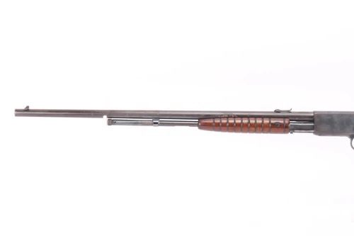 1911 Remington Model 12A - left side of barrel, magazine tube and forend
