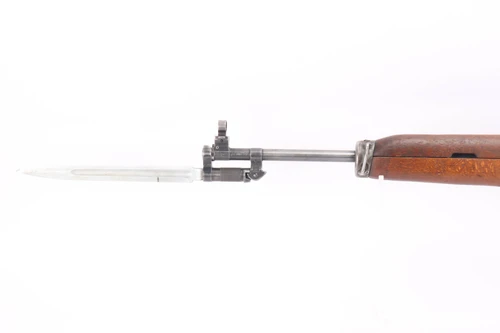 Egyptian Maadi Rasheed - folding bayonet, front sight and barrel, left side