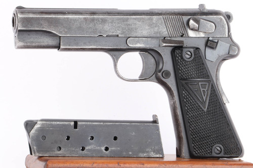 1939 Polish Eagle Radom VIS 35 9mm pistol - left side view with G2 magazine