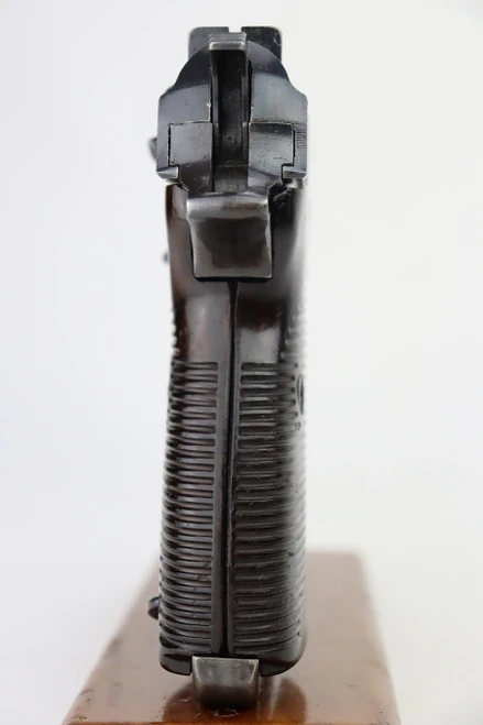 1942 ac 42 Walther P.38 9mm - back strap and grip, rear view