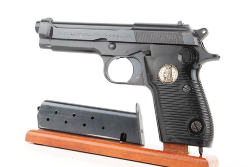 Iraqi Tariq Beretta M1951 clone 9mm pistol - left side view with magazine