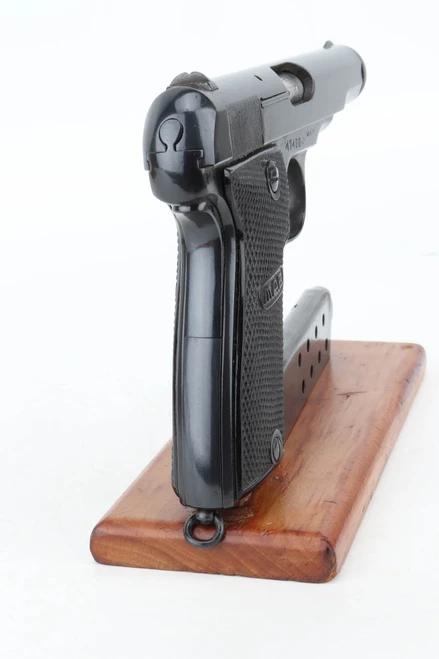 WW2 French MAB Model D 7.65mm pistol - rear view of slide and grip