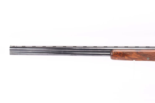 1970 Browning Superposed Diana 20 gauge over/under shotgun - left side barrels and forend