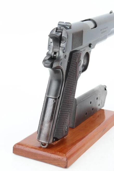 Rear view of Philippine contract Colt 1911 with lanyard ring