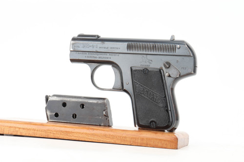 Pieper Bayard Model 1908 .380 ACP pocket pistol left side with magazine