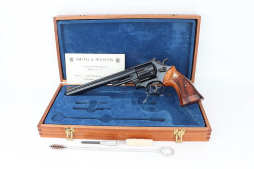 1980 Smith & Wesson Model 29-2 .44 Magnum 8 3/8 inch revolver in wood presentation case