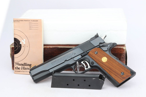 1978 Colt Mk IV Series 70 Gold Cup National Match - with magazine, paperwork and box