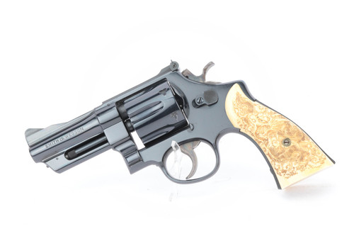 1955 Smith & Wesson Pre-27 3.5 inch .357 Magnum - left side with dragon carved ivory grip