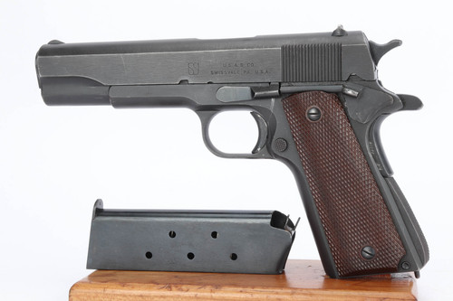 Union Switch & Signal Model 1911A1 likely lunchbox special - left side with L marked magazine