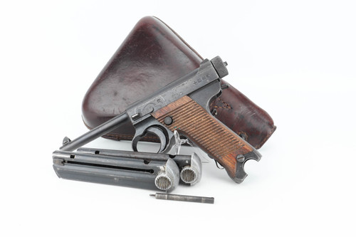 1944 Nambu Type 14 rig with two magazines and leather holster