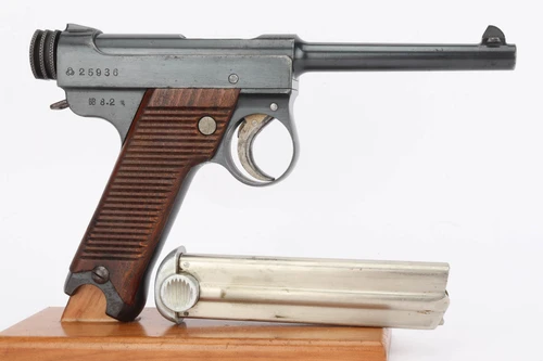 Right side of the 1933 Nambu Type 14 with serial and date