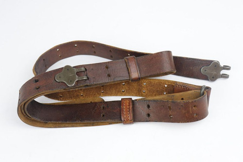 Early WWII Leather Rifle Sling - 1