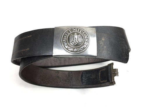 Gott Mit Uns Black Belt and Buckle 1942 - 1
