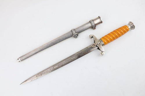 WW2 Etched Army Dagger - Loyal Service - 1