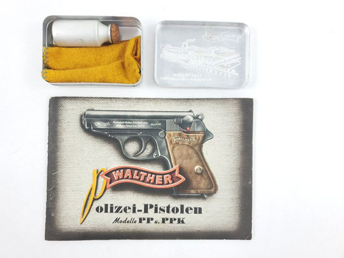 Walther PPK Manual, Tin, Oiler & Rag - 1