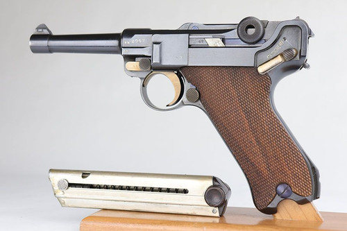 Scarce Commercial DWM Luger - Private German Retailer - 1