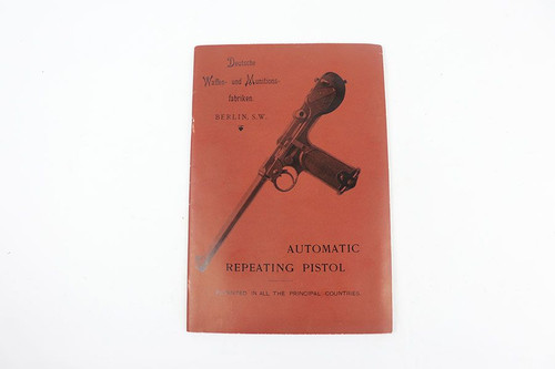 Original DWM Borchardt Luger Manual - 1