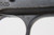 Belgian FN Hi Power with holster stock - left side frame and trigger close-up
