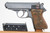 Commercial Walther PPK pistol - left side with magazine