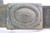 WWII German Luftwaffe field gray enlisted belt buckle with leather belt and two K98 ammo pouches - view 3