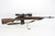 Scoped 1990 Springfield M1A National Match rifle in 7.62mm NATO - butt plate trap open