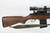 Scoped 1990 Springfield M1A National Match rifle in 7.62mm NATO - left side receiver and scope