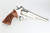 Nickel Smith & Wesson Model 29-2 .44 Magnum revolver in case - right side