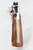 Nickel Smith & Wesson Model 29-2 .44 Magnum revolver in case - rear view of grip