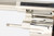 Nickel Smith & Wesson Model 29-2 .44 Magnum revolver in case - open cylinder rear close-up