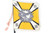 Reproduction Yellow Nazi Table Flag - photo 2 of 3