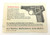 Scarce - 1940 - Walther Model 8 Manual - photo 2 of 4
