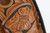 Engraved gold inlaid Colt Model 1902 Military pistol - holster tooling close-up