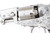 Engraved Colt London Model 1849 Pocket revolver in case - left side cylinder and frame close-up