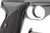 German Mauser HSc with black grips - left side frame close-up