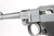 1941 E/135 marked Black Widow Mauser Luger - front grip strap close-up