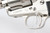 Factory nickel Colt Frontier Six Shooter .44-40 revolver with box - left side frame close-up