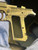 Embellished Walther Olympia Jaeger pistol with presentation case - gold frame right side close-up