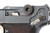 1933 KL marked DWM Luger - left side grip and frame close-up
