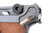 1920s commercial DWM Luger with box - right side frame close-up