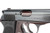 End-of-production dural Walther PPK with black grip - right side slide markings close-up