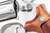 Smith & Wesson Model 686-1 .357 Magnum revolver with box - right side frame and grip close-up