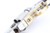Nickel Colt 1862 Pocket Navy cartridge conversion revolver - left side frame and grip close-up