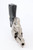 Satin nickel Colt Lawman III revolver with box - rear view of grip