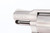 Satin nickel Colt Lawman III revolver with box - left side barrel close-up