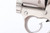 Satin nickel Colt Lawman III revolver with box - right side frame and cylinder close-up