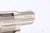 Satin nickel Colt Lawman III revolver with box - right side barrel markings close-up
