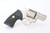 Satin nickel Colt Lawman III revolver with box - right side