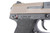 HK Mark 23 .45 pistol - left side slide close-up