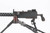 Tippmann Arms half scale 1919 machine gun with tripod and crate - right side receiver on tripod