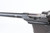 Early large ring hammer Mauser C96 rig with matching stock - rear sight leaf close-up